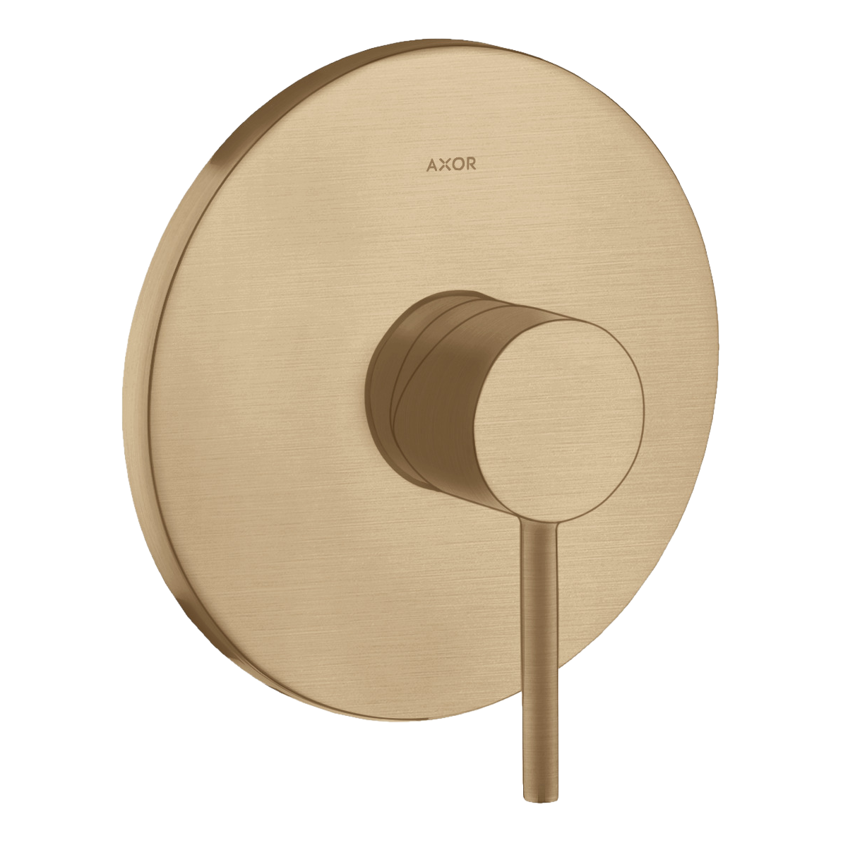 AXOR Starck Single Pin Handle Concealed Shower Mixer Faucet from Brandt in Brushed Bronze finish