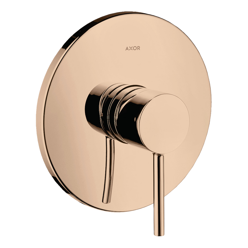 AXOR Starck Single Pin Handle Concealed Shower Mixer Faucet from Brandt in Polished Red Gold finish