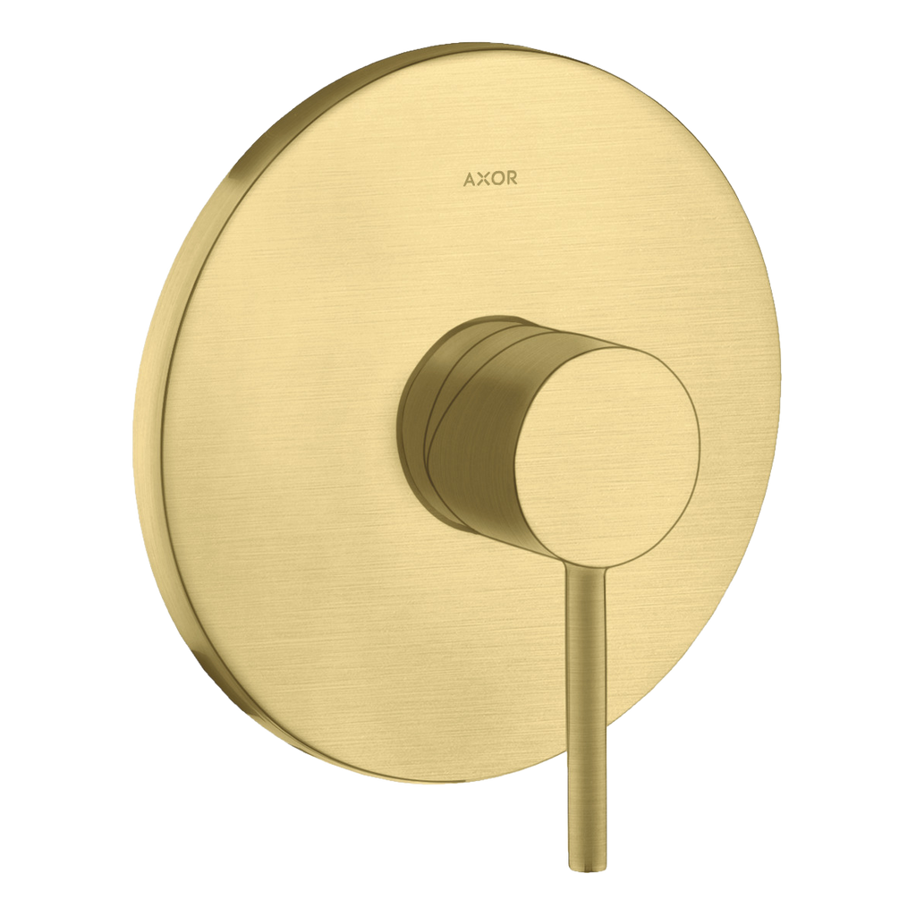 AXOR Starck Single Pin Handle Concealed Shower Mixer Faucet from Brandt in Brushed Brass finish
