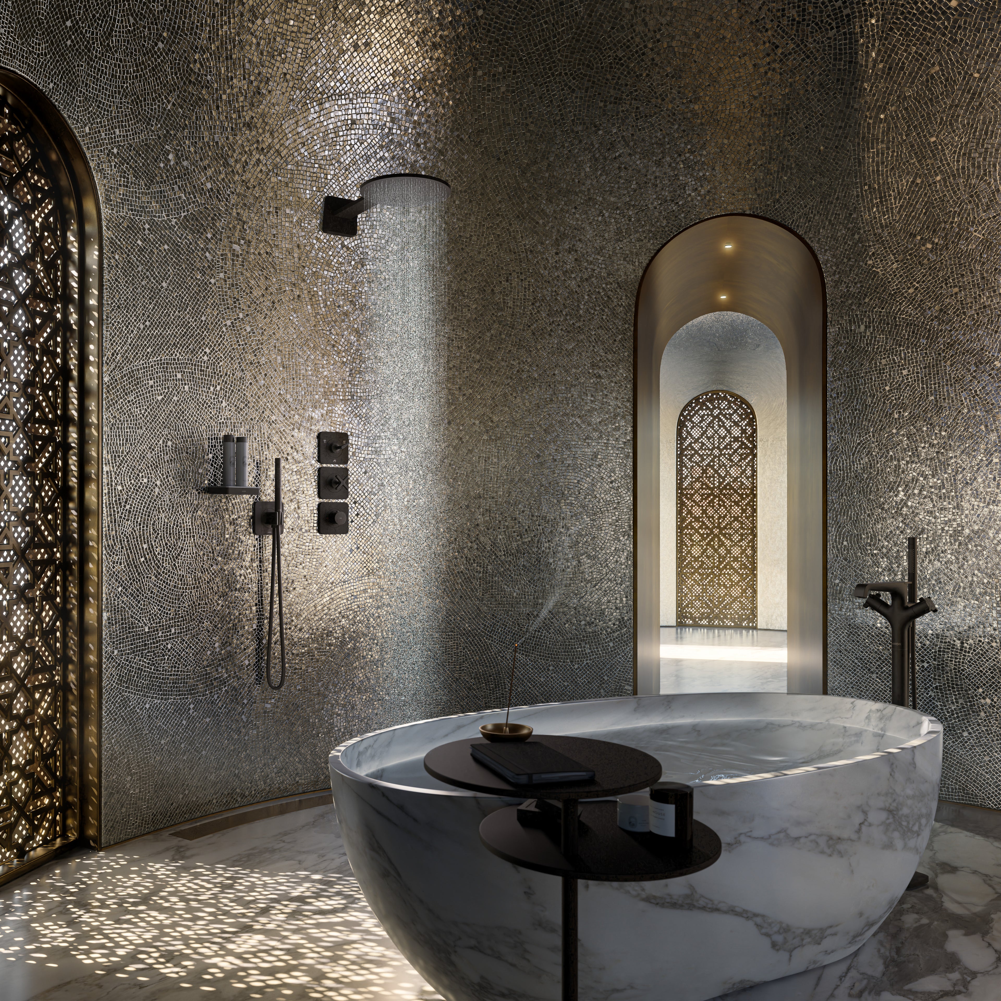 AXOR Starck Baton Hand Shower 2jet from Brandt in Matt Black finish