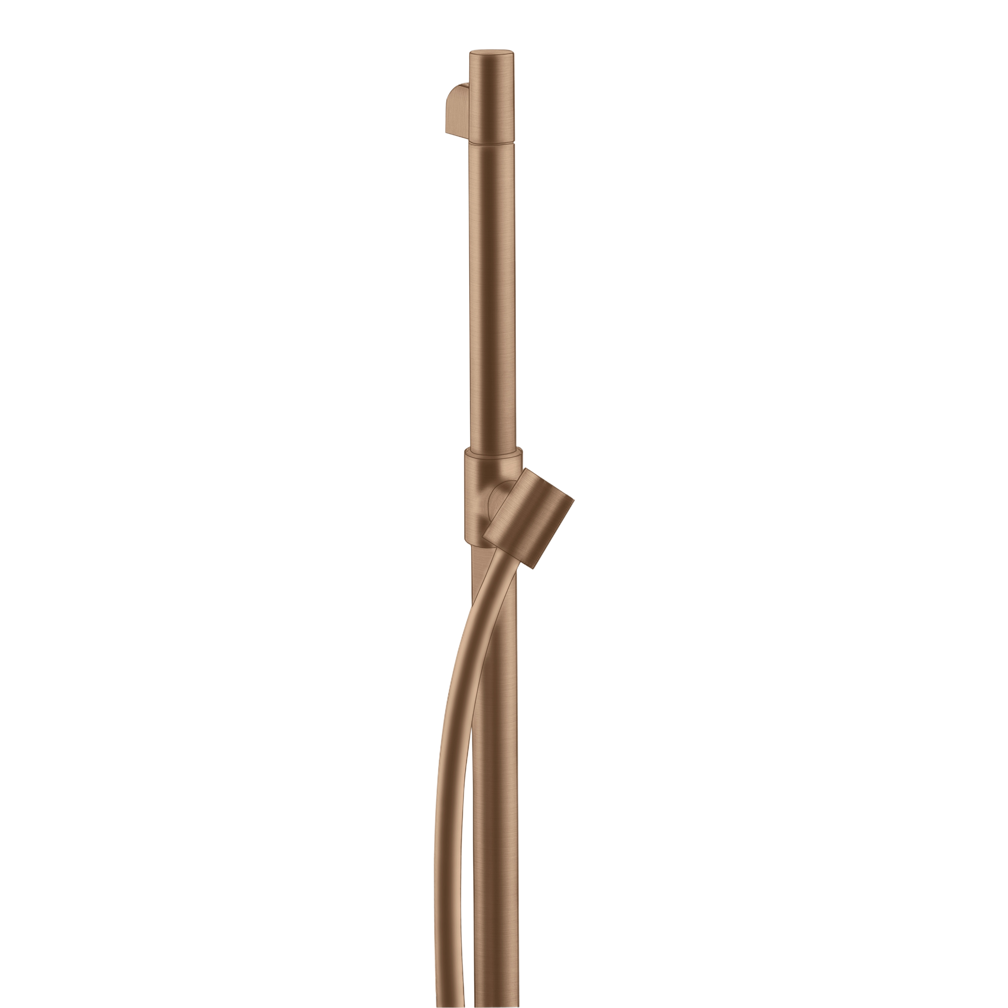 AXOR Starck Shower Bar 90 cm with 1,6 m Shower Hose from Brandt in Brushed Red Gold finish
