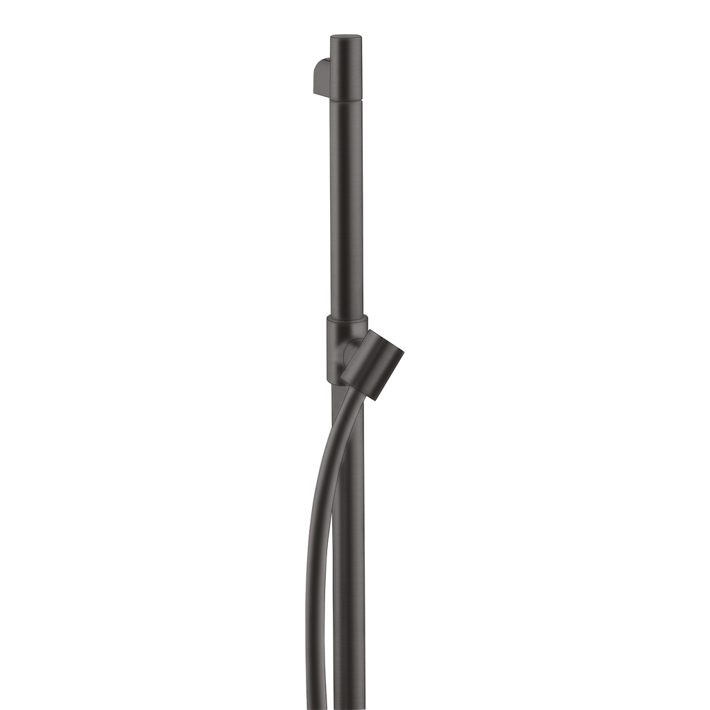AXOR Starck Shower Bar 90 cm with 1,6 m Shower Hose from Brandt in Brushed Black Chrome finish