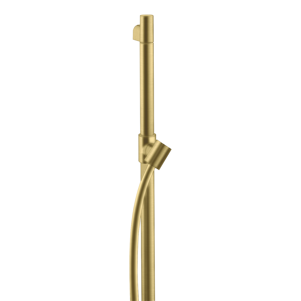 AXOR Starck Shower Bar 90 cm with 1,6 m Shower Hose from Brandt in Brushed Brass finish