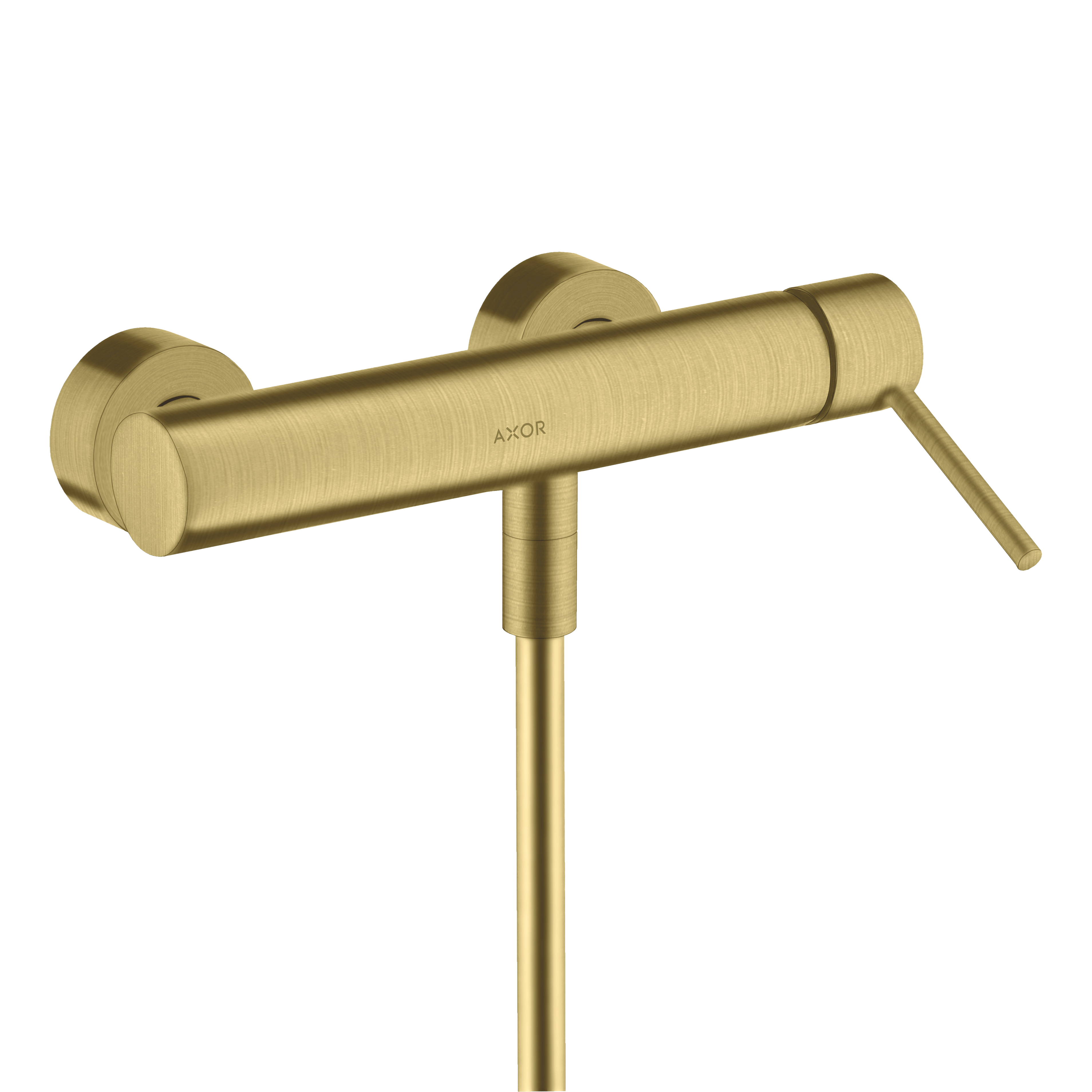 AXOR Starck Single Pin Handle Shower Mixer from Brandt in Brushed Brass finish