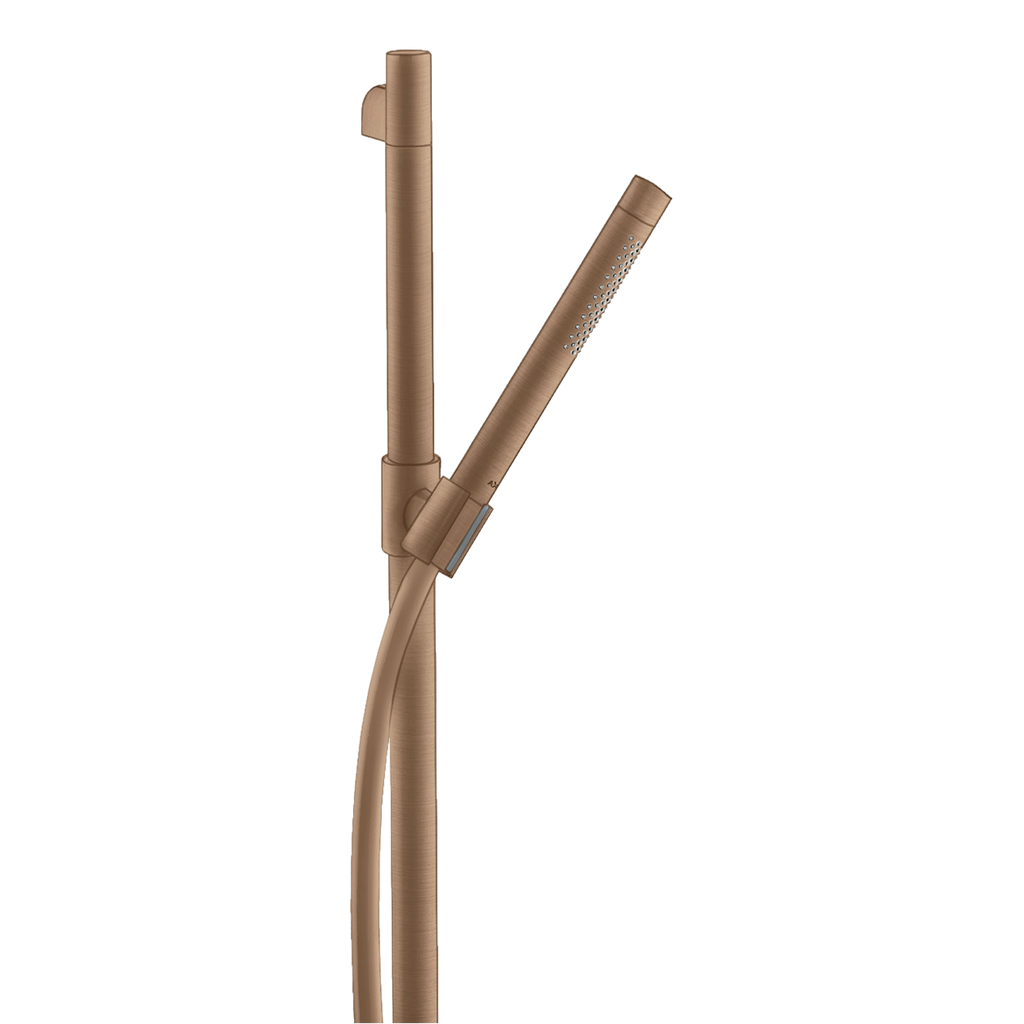 AXOR Starck Shower Set 90 cm with Baton Hand Shower 2jet from Brandt in Brushed Red Gold finish