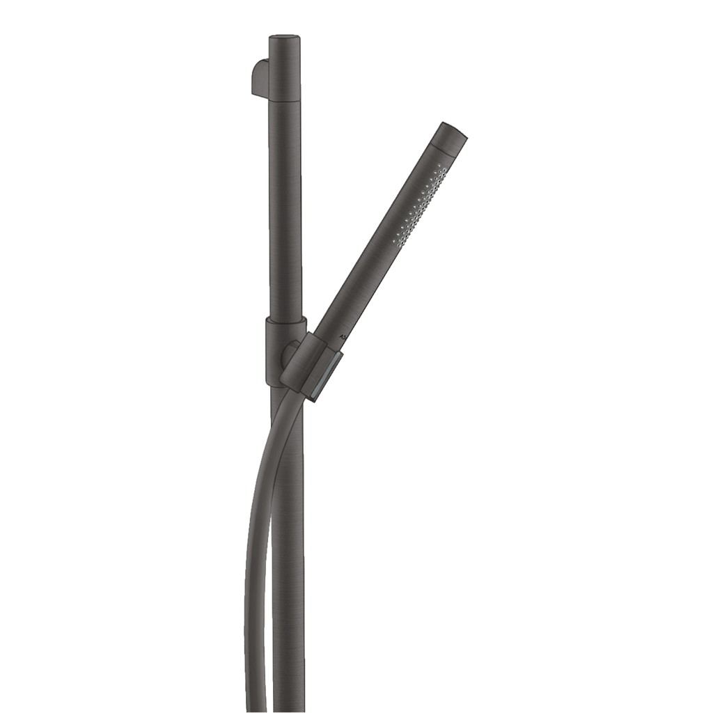 AXOR Starck Shower Set 90 cm with Baton Hand Shower 2jet from Brandt in Brushed Black Chrome finish
