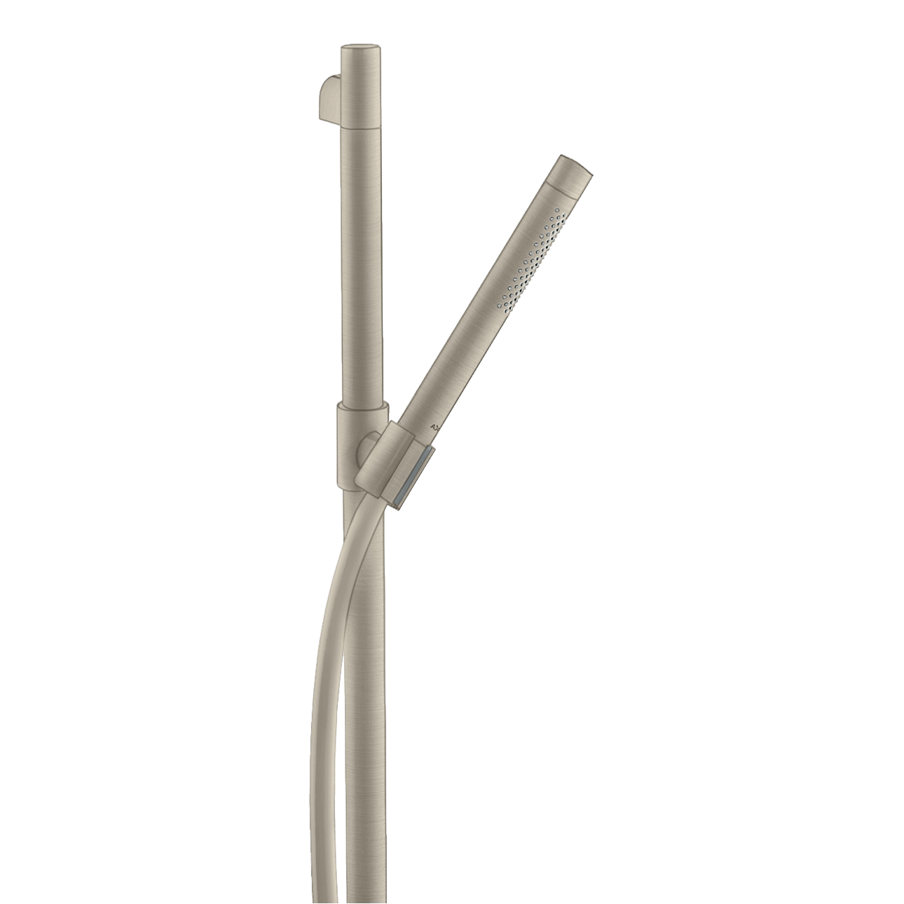 AXOR Starck Shower Set 90 cm with Baton Hand Shower 2jet from Brandt in Brushed Nickel finish