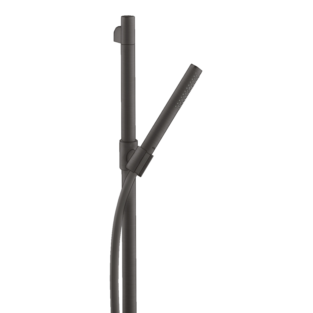 AXOR Starck Shower Set 90 cm with Baton Hand Shower 1jet EcoSmart from Brandt in Brushed Black Chrome finish