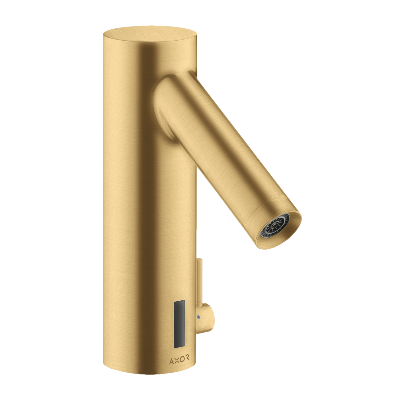 AXOR Starck Touchless 230 V Basin Mixer Faucet with Adjustable Temperature from Brandt in Brushed Gold Optic finish