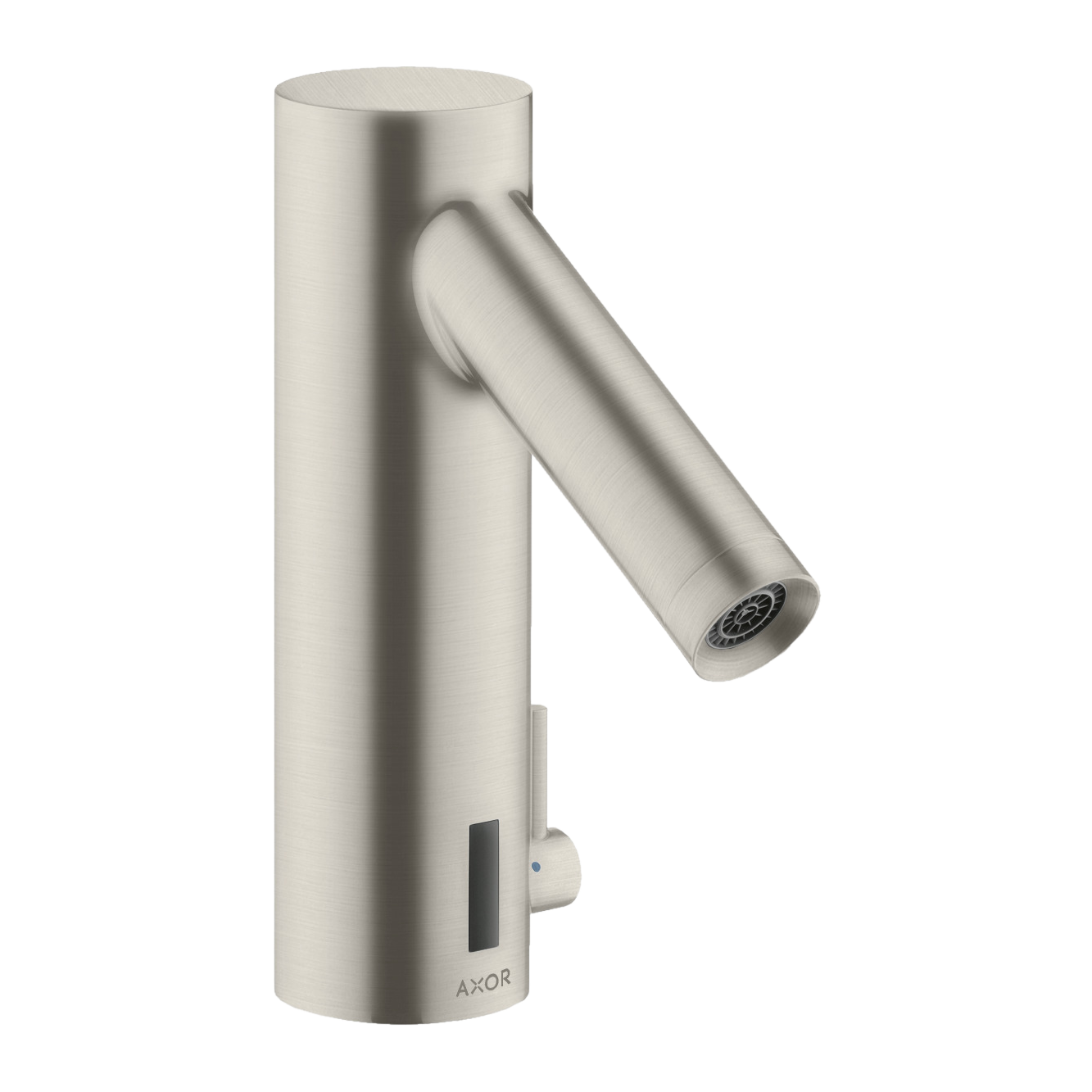 AXOR Starck Touchless 230 V Basin Mixer Faucet with Pre-adjusted Temperature from Brandt in Stainless Steel Optic finish